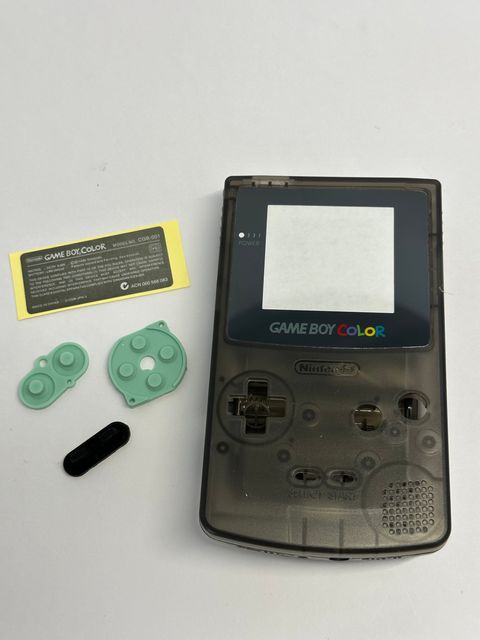 Nintendo Game Boy Color body (transparent black) + button parts